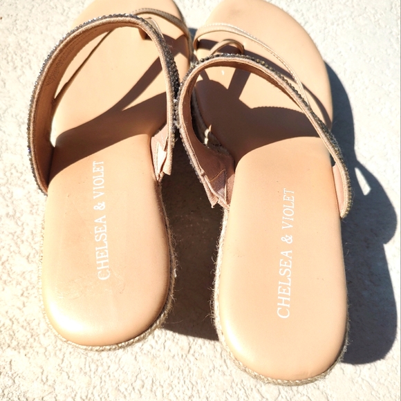 Chelsea and Violet.Toe ring leopard band wedge sandal - Picture 11 of 12